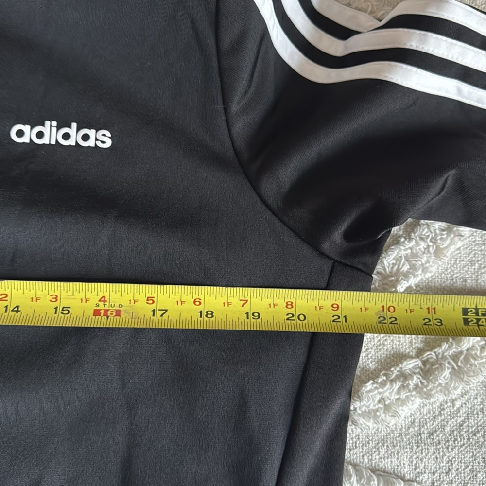 Adidas Retro Black & White Athletic Sweatshirt/Jacket. Size L - Picture 5 of 7